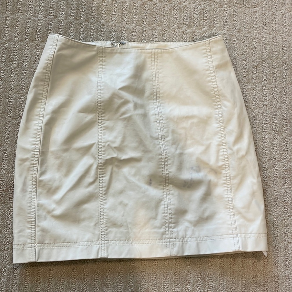 Free People Leather Skirt